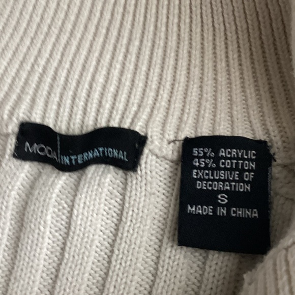 Moda International Cream Ribbed Jacket - Picture 3 of 7